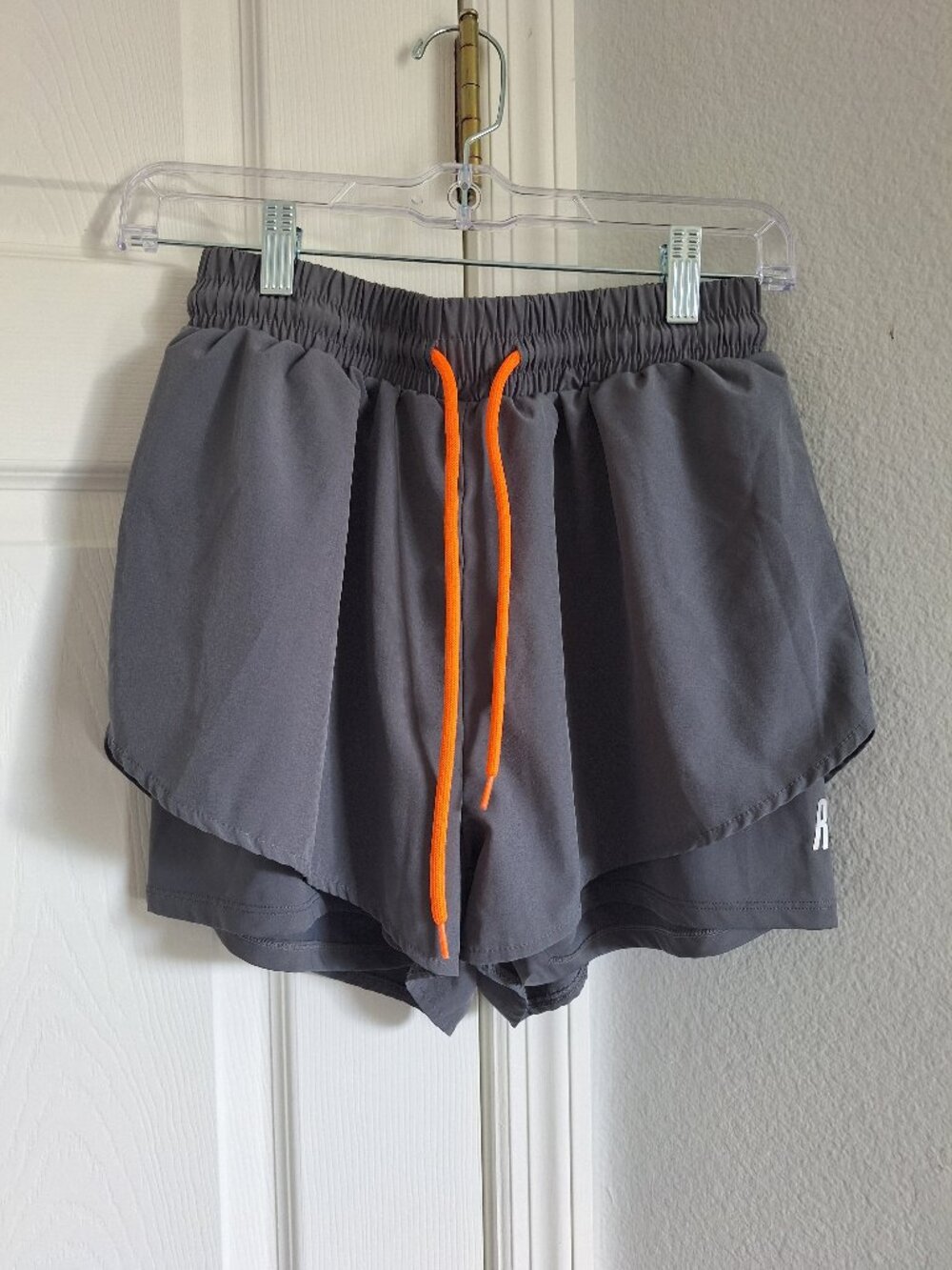 Yoakuka "RUNFAST" 2-in-1 Double Layer High-Waisted Athletic Running Shorts - Dar